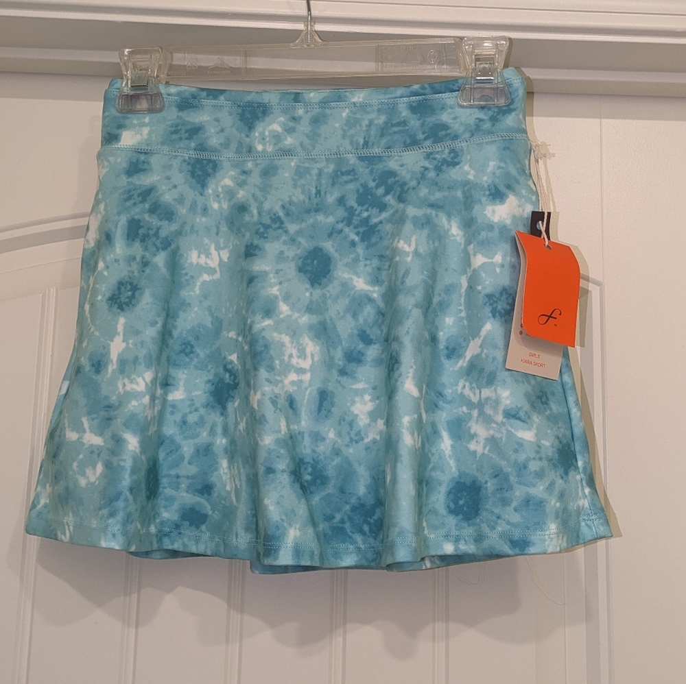 NEW Freely Girls Auqua Skort Size Large
